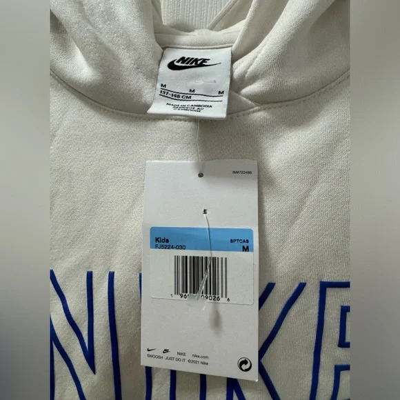 Nike kids Hoodie With Logo size Medium - Picture 3 of 5